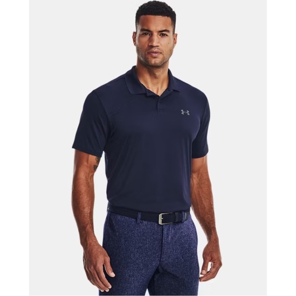UNDER ARMOUR • Men’s Navy Blue The Performance Polo 2.0 Golf Shirt - Picture 6 of 6